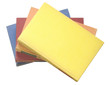 stack of books, top view, free copy space, isolated stack of books, top view, free copy space, isolated