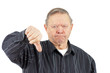 Old man thumbs down