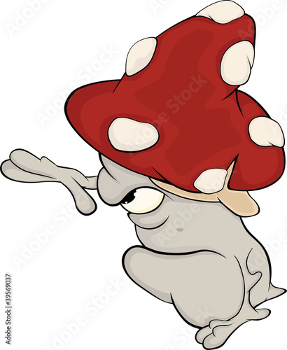 Vector: Magic mushroom. Cartoon Magic mushroom. Cartoon