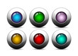 glossy buttons Vector