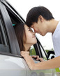 Photo: smiling asian couple looking smiling asian couple looking