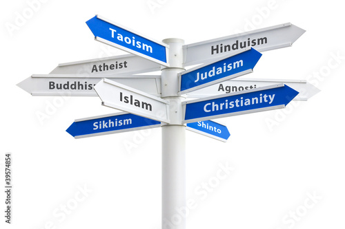 Photo: Religions of the World Sign Religions of the World Sign