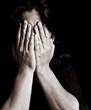 Young woman crying