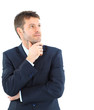 Portrait of a handsome young man in a business suit