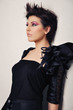 attractive woman with makeup
