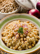 risotto with  chickpeas and onions