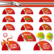 gag set - etiketten mit zipp