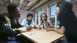 Friends playing cards