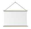 Flipchart aufgehangen leer isoliert