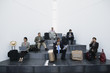 Group of businesspeople waiting