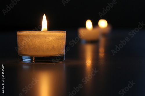 Photo: Candlelight and reflexion Candlelight and reflexion