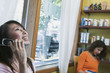 Woman talking on cell phone