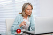 Woman Working on Laptop