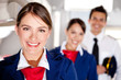 Airplane cabin crew