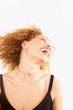 Woman laughing
