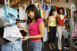 Three women shopping