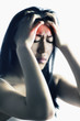 Woman with headache