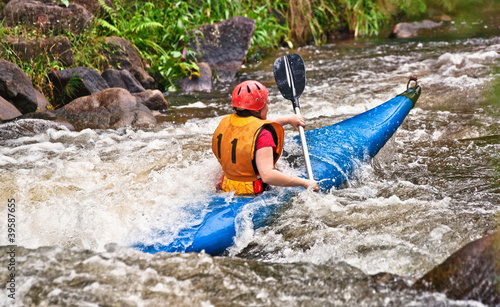 Photo: white water kayaking white water kayaking