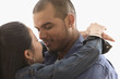 Couple embracing