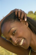 Close up portrait of woman laughing