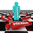 One Survivor Among Many Victims Person Stands Alone