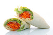 Wraps jambon gruyère salade carottes