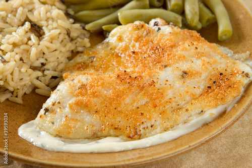 Photo: tilapia parmesan meal tilapia parmesan meal