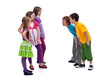 Group Of Boys And Girls Mockin...