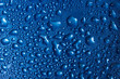 Water drops on glass