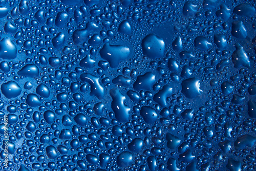 Photo: Water drops on glass Water drops on glass