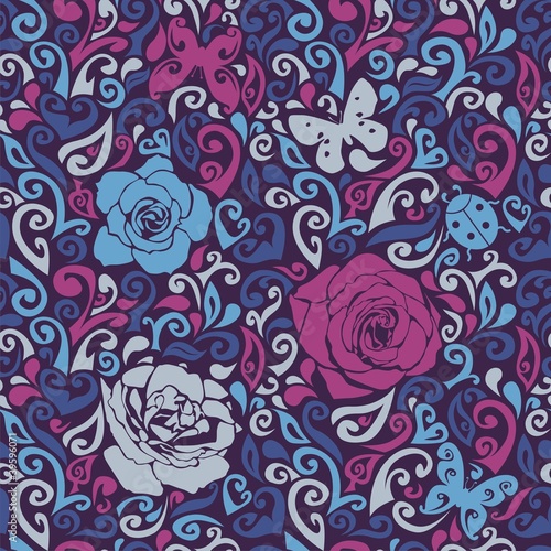 Vektor: floral seamless texture floral seamless texture
