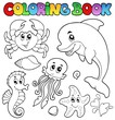 Coloring book various sea animals 2 Coloring book various sea animals 2