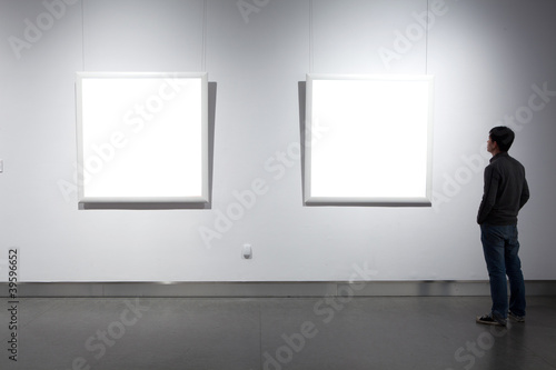 Photo: frames on white wall frames on white wall