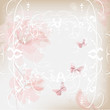 delicate floral background in pink
