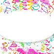 space for text Vector background with serpentine