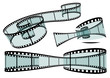 Filmstreifen, Film, Set, Negativ, Streifen 3D, Filmschnitt