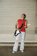 Young man playing guitar
