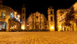 The Cathedral of Havana at night