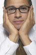 Portrait of businessman with glasses