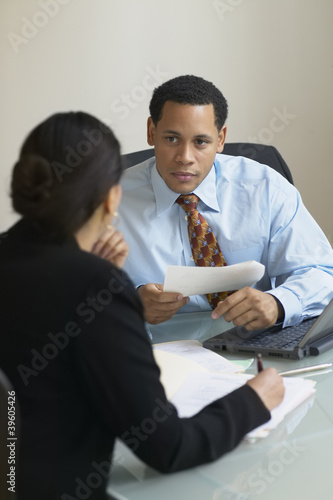 Photo: Business people talking Business people talking