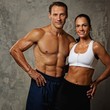 Foto: Beautiful athletic couple. Beautiful athletic couple.