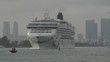 Cruise ship leaving the port of Miami