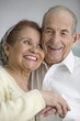 Portrait of elderly couple smiling