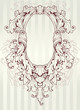 vintage baroque oval frame
