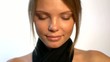 Sexy woman looking, posing (Close Up)