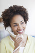 Young woman talking on the phone