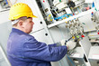 Electrician measure voltage