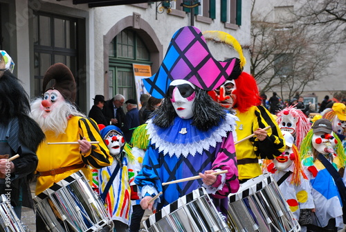 Photo: Colourful Masks, Riehen Carnival, Switzerland Colourful Masks, Riehen Carnival, Switzerland