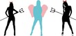 she-devils with trident and she-angel