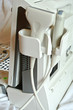 Linear and microconvex probe placed on portable ultrasound